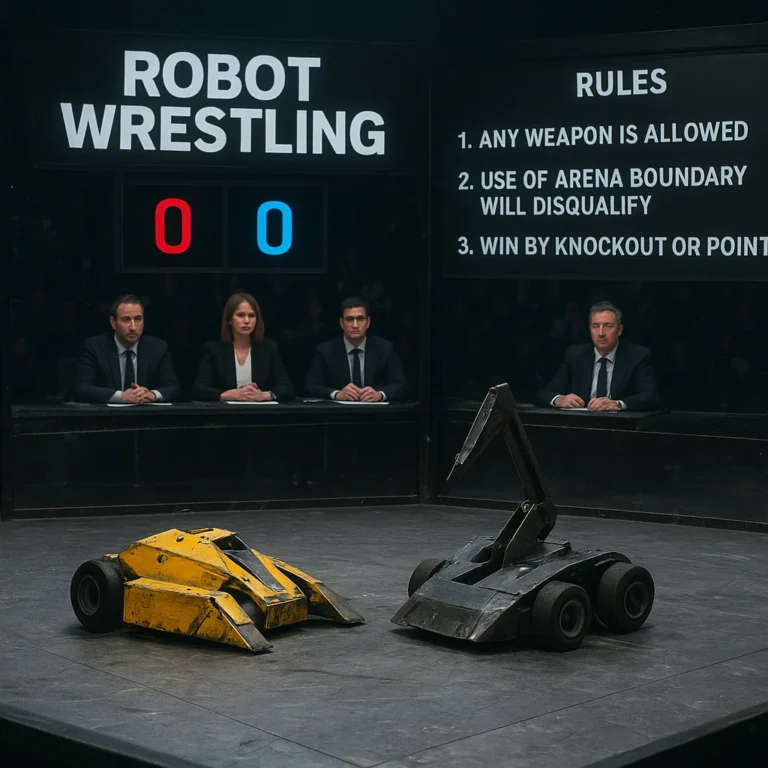 Featured image for How Are Robot Wrestling Matches Scored The Win Rules